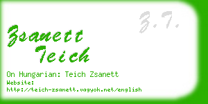 zsanett teich business card